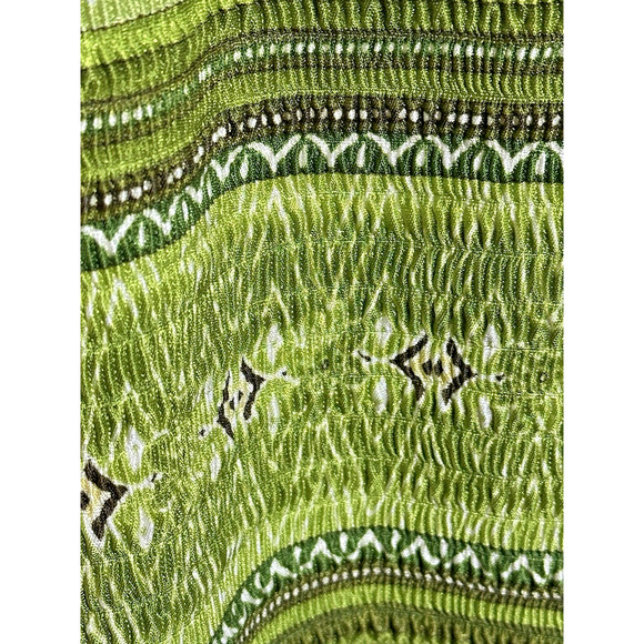 Rafael Women's Shell ( 2X) Pleated Textured Design Rafael Bohemian Top - Picture 15 of 16